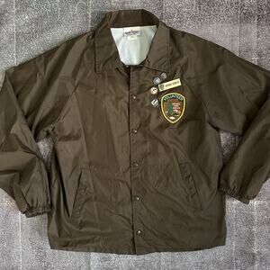 Men's Vintage 90's Hartwell National Park Service Ranger Lined Coach Jacket Sz L